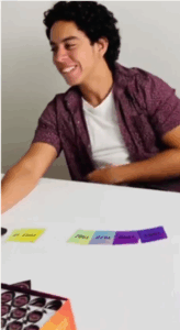 Gen Z micro influencer creating sponsored content for a gaming brand as part of a social media campaign.