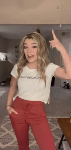 Gen Z macro influencer promoting fitness brand in a cross-platform Instagram and TikTok campaign